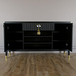 Комод-буфет Elsa Dreams Black с открытыми полками   варинант исполнения - 3 | Loft Concept в Орле
