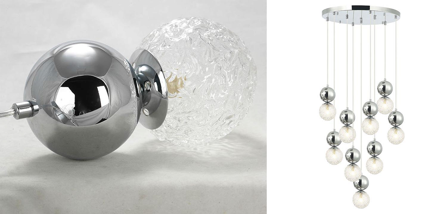 Люстра Lennert Chrome Cascade Chandelier Люстра Lennert Chrome Cascade Chandelier - Loft-Concept в Орле