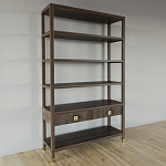 Стеллаж с двумя ящиками Elsa Dreams Walnut варинант исполнения - 1 | Loft Concept в Орле