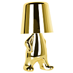 Настольная лампа фигурная золотого цвета с гладким абажуром Высота 19 см Sophia варинант исполнения - 2 | Loft Concept в Орле