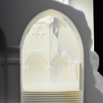 Встраиваемый в стену гипсовый светильник под покраску с эффектом разрушенной стены Antiquity Athena варинант исполнения - 9 | Loft Concept в Орле