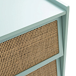 Комод с 3-мя ящиками из ротанга Blais Turquoise Wicker Furniture варинант исполнения - 4 | Loft Concept в Орле