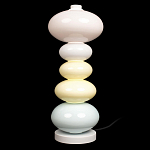 Настольная лампа из стеклянных сфер в пастельных тонах Высота 48 см Pastel Lunaria варинант исполнения - 1 | Loft Concept в Орле