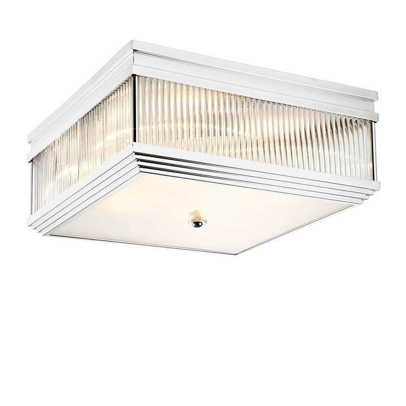 Потолочный светильник Ceiling Lamp Marly Nickel Никель Прозрачное Стекло Потолочный светильник Ceiling Lamp Marly Nickel Никель Прозрачное Стекло в Орле | Loft Concept