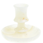 Подсвечник в виде чаши из натурального камня оникс Stone Candlestick варинант исполнения - 1 | Loft Concept в Орле