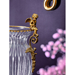 Ваза прозрачная с бронзовыми ручками в виде ангелов Eden Garden варинант исполнения - 4 | Loft Concept в Орле