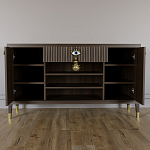 Комод-буфет Elsa Dreams Walnut с открытыми полками   варинант исполнения - 3 | Loft Concept в Орле