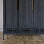 Большой Шкаф Primo Черный дуб с 3 дверьми и 3 выдвижными ящиками варинант исполнения - 2 | Loft Concept в Орле