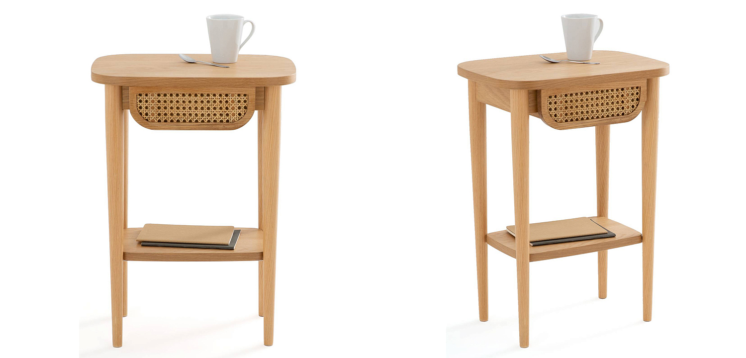 Приставной стол Morten Wicker Side Table Приставной стол Morten Wicker Side Table - Loft-Concept в Орле
