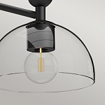 Люстра с 3-мя прозрачными полусферическими плафонами из стекла Alora Mood варинант исполнения - 9 | Loft Concept в Орле