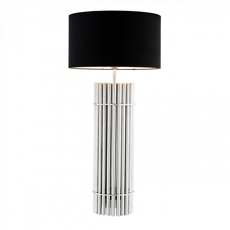 Настольная лампа Eichholtz Table Lamp Reef Никель Черный Настольная лампа Eichholtz Table Lamp Reef Никель Черный в Орле | Loft Concept