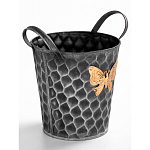 Железное кашпо Gold butterfly design варинант исполнения - 3 | Loft Concept в Орле