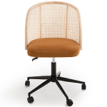 Офисное кресло из велюра и ротанга Eilwen Rattan Wicker Chair варинант исполнения - 2 | Loft Concept в Орле