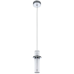 Подвесной светильник хром Odile Acrylic Tube Hanging Lamp Chrome варинант исполнения - 2 | Loft Concept в Орле