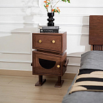 Тумбочка прикроватная с ящиком и дверцей Робот Robot Desk варинант исполнения - 2 | Loft Concept в Орле