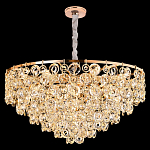 Люстра каскадная с подвесками в форме колец Galaxy of Light варинант исполнения - 7 | Loft Concept в Орле