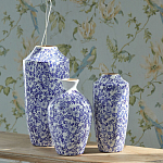 Ваза с синим цветочным узором Blue & White Ornament  варинант исполнения - 4 | Loft Concept в Орле