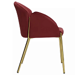 Стул бордовый на золотистых ножках Burgundy Chair варинант исполнения - 2 | Loft Concept в Орле