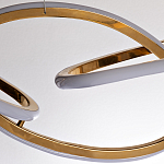 Люстра подвесная золотая в форме изогнутых колец Curved Rings варинант исполнения - 2 | Loft Concept в Орле