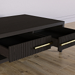 Кофейный стол Primo с двумя ящиками Темный орех варинант исполнения - 6 | Loft Concept в Орле