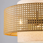 Подвесной светильник с декоративным поясом из плетеного бамбука Biuloggicu варинант исполнения - 4 | Loft Concept в Орле