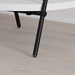 Стол приставной с 2-мя круглыми белыми столешницами ESSEL SIDE TABLE WHITE варинант исполнения - 3 | Loft Concept в Орле