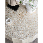 Стол кофейный с отделкой раковинами устриц Coastal Charm варинант исполнения - 5 | Loft Concept в Орле