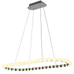 Люстра подвесная светодиодная с круглыми плафонами белого цвета PEARLS Suspension 100  варинант исполнения - 2 | Loft Concept в Орле