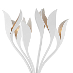 Торшер белый с плафонами в виде лепестков Delicate Flower варинант исполнения - 2 | Loft Concept в Орле