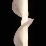 Люстра с белым скрученным плафоном Golden Swirl варинант исполнения - 5 | Loft Concept в Орле