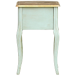 Прикроватная тумба из массива березы светло-бирюзовая Montmartre Provence Bedside Table варинант исполнения - 7 | Loft Concept в Орле
