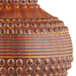 Настольная лампа темно-коричневая с тканевым абажуром в форме конуса Сhieftain варинант исполнения - 1 | Loft Concept в Орле