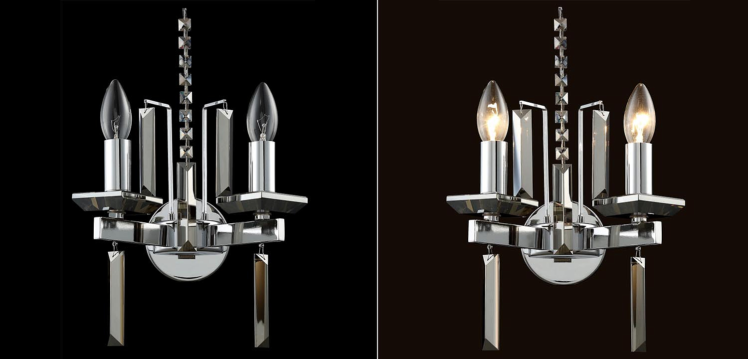 Бра Vivien Crystal Chrome Wall Lamp Бра Vivien Crystal Chrome Wall Lamp - Loft-Concept в Орле