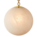 Подвесной светильник в форме шара из белого текстурного стекла Atmosphere варинант исполнения - 1 | Loft Concept в Орле