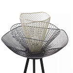 Торшер с трехъярусным плафоном из металлической сетки Metal Mesh Floor Lamp варинант исполнения - 4 | Loft Concept в Орле