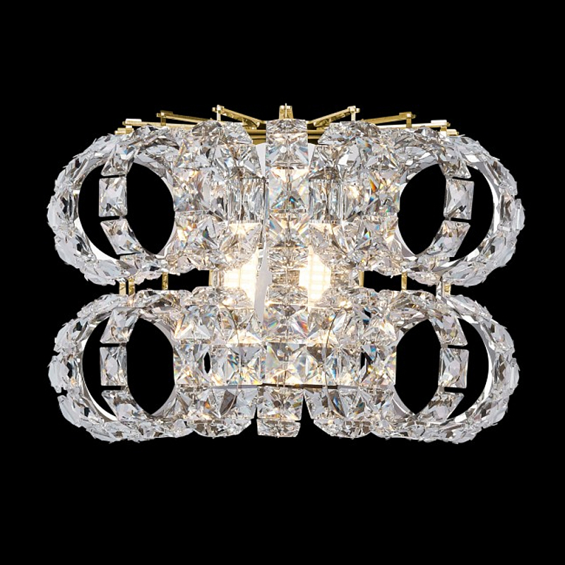 Бра с россыпью хрусталя Perfection of Diamonds Золотой Прозрачный Хром Бра с россыпью хрусталя Perfection of Diamonds Золотой Прозрачный Хром в Орле | Loft Concept