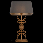 Настольная лампа на ажурном чугунном основании с серым абажуром Openwork Lamp варинант исполнения - 4 | Loft Concept в Орле