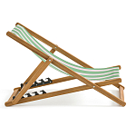 Шезлонг из акации и ткани Argentina варинант исполнения - 5 | Loft Concept в Орле