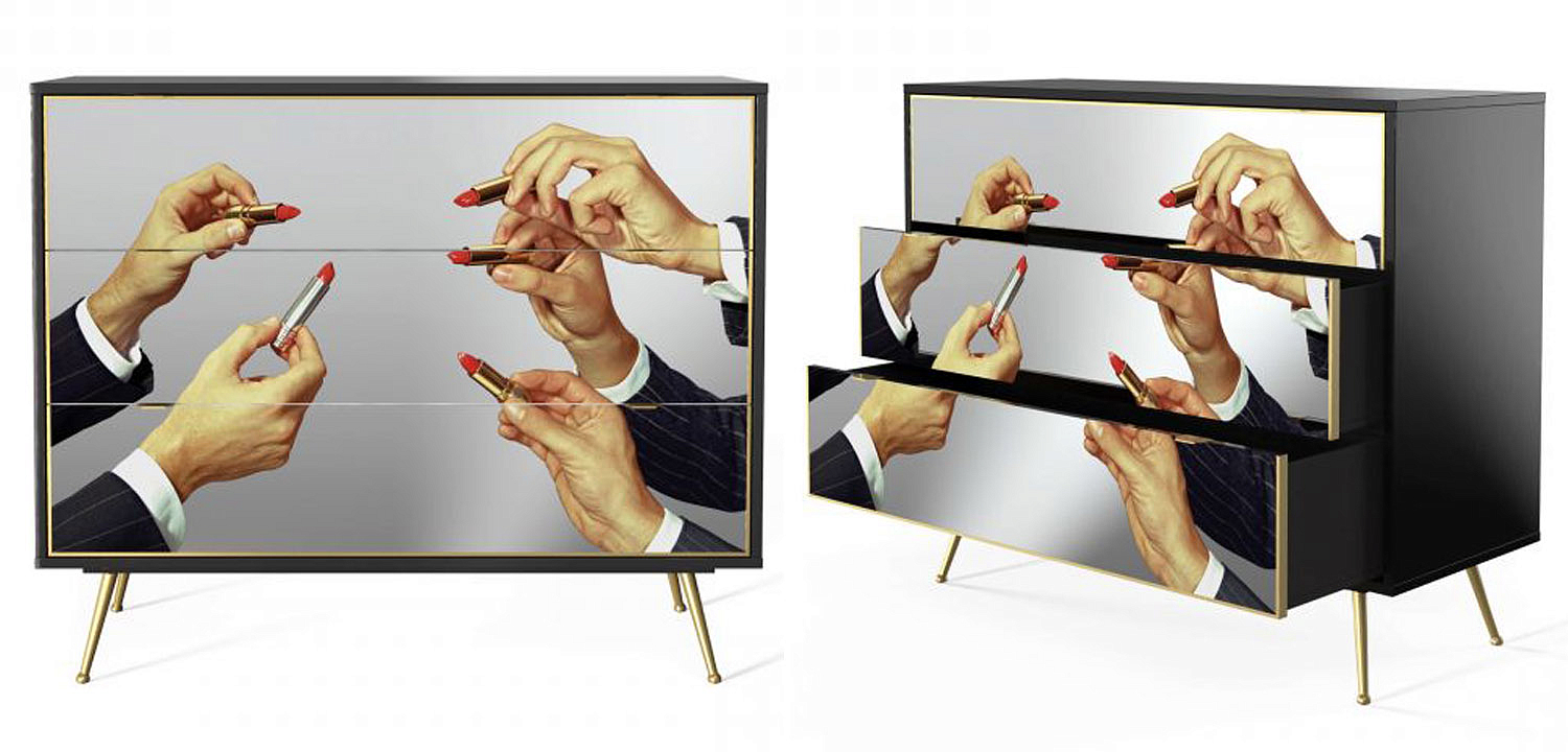 Комод Seletti Chest of Three Drawers Lipstick Комод Seletti Chest of Three Drawers Lipstick - Loft-Concept в Орле