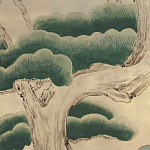 Обои ручная роспись Bamboo River Blossom Original colourway on Brushed Gold gilded paper варинант исполнения - 1 | Loft Concept в Орле