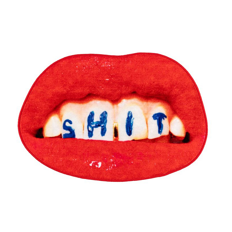 Коврик Seletti Shit Красный Белый Синий Коврик Seletti Shit Красный Белый Синий в Орле | Loft Concept