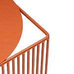 Оранжевый приставной стол из металла Lattice варинант исполнения - 5 | Loft Concept в Орле