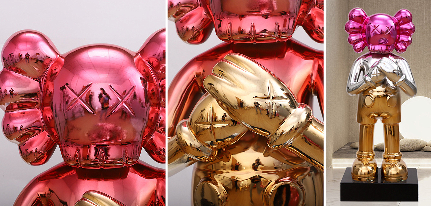 Статуэтка KAWS Gradient Gold Red on stand Статуэтка KAWS Gradient Gold Red on stand - Loft-Concept в Орле