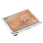 Портсигар с газовой зажигалкой из натурального камня Пегматит Stone Cigarettes Cases варинант исполнения - 1 | Loft Concept в Орле