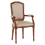 Стул с подлокотниками из натурального бука бежевый Solid Luxury варинант исполнения - 2 | Loft Concept в Орле