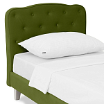 Кровать с мягким изголовьем Luna Palmer Bed варинант исполнения - 6 | Loft Concept в Орле