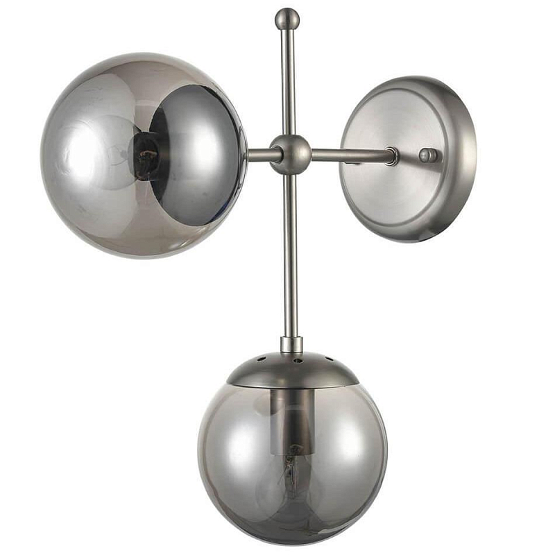Бра Smoke Balls Bra 2 Никель Дымчатый (Smoke) Бра Smoke Balls Bra 2 Никель Дымчатый (Smoke) в Орле | Loft Concept
