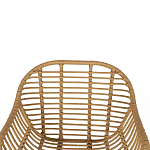 Стул с ротанговым плетением Wicker Half Chair с подлокотниками варинант исполнения - 4 | Loft Concept в Орле