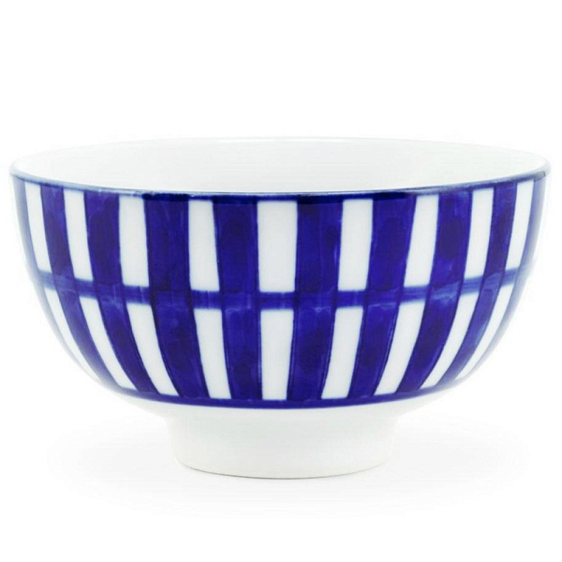 Салатник Cup Chino Белый Синий Салатник Cup Chino Белый Синий в Орле | Loft Concept