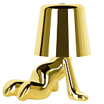 Настольная лампа фигурная цвета золото с гладким абажуром Высота 17 см Sophia варинант исполнения - 2 | Loft Concept в Орле